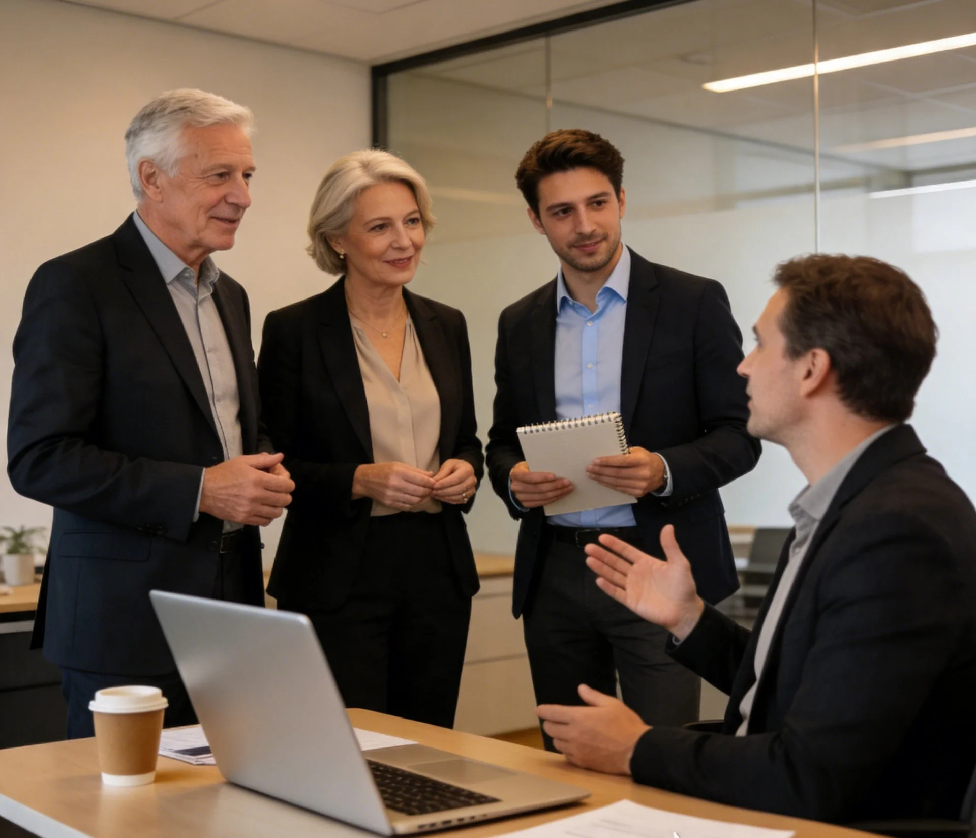 Advisory team of all ages in discussion